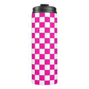 Termo Rosa y blanco de neón bajo control