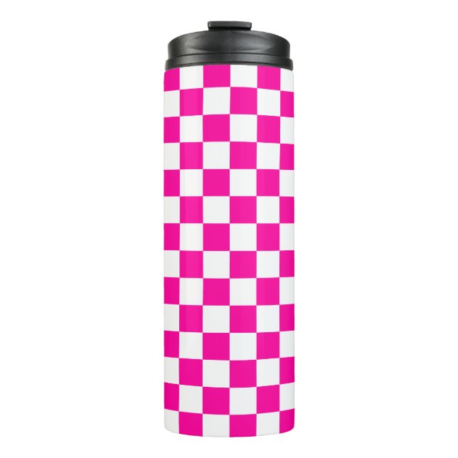 Termo Rosa y blanco de neón bajo control (Anverso)