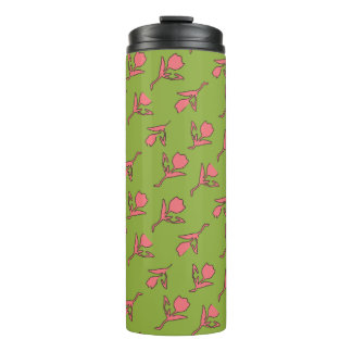 Termo Rosa y Tumbler verde calmado