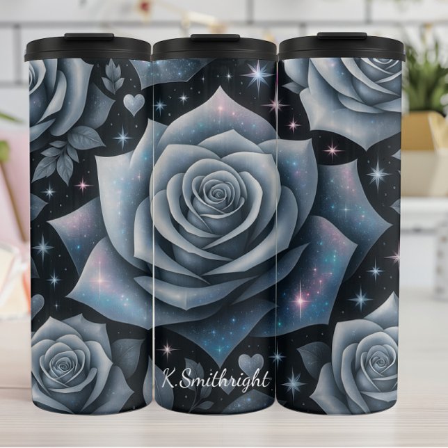 Termo Rosas de Galaxia Sueño Floral Cósmico (Subido por el creador)