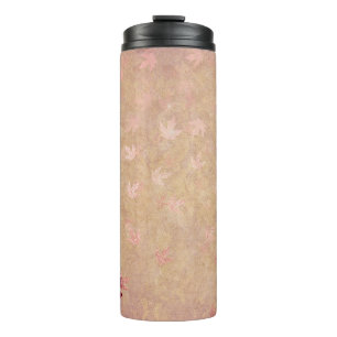 Termo Rosas dejan la imagen de fondo de oro