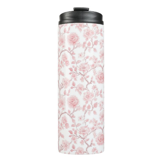 Termo Rosas Florales Rosadas Bonitas   (Anverso)