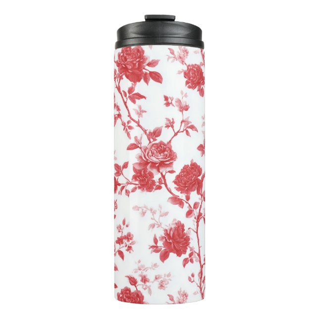 Termo Rosas Rojas Floral (Anverso)