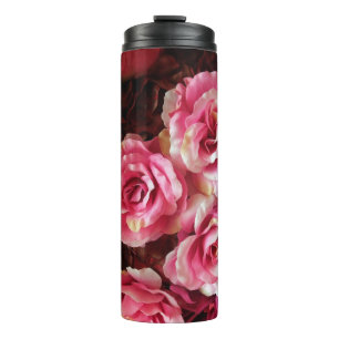 Termo rosas rosas rojas: fondo de tela.