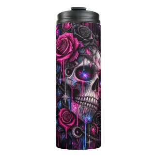 Termo rosas y calavera- ARH