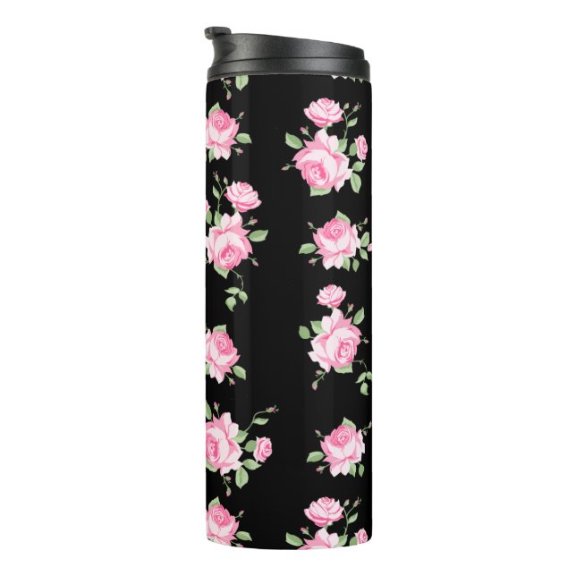 Termo Roses negras y rosas rosas clásicas Rosa de cosech (Rotado hacia la derecha)