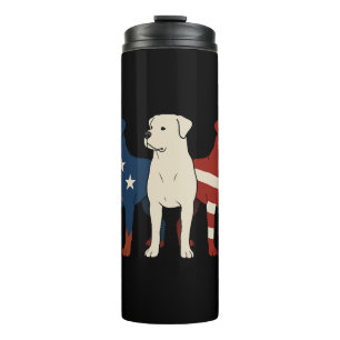 Termo Rottweiler 4 de julio Perro Lover Hombres Bandera 