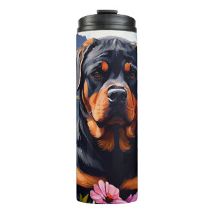 Termo Rottweiler en una Paleta: Una Aventura Escénica
