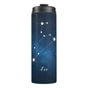 Termo Rótulo azul nebulosa Leo Zodiac