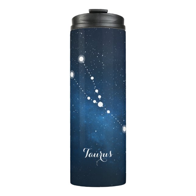 Termo Rótulo azul nebulosa taurus zodiac (Anverso)