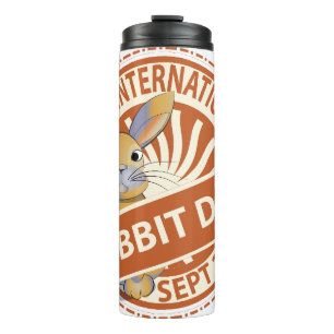 Termo Rótulo del Día Internacional del Conejo Tumbler
