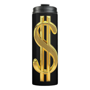 Termo Rótulo del dólar dorado