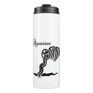 Termo Rótulo y símbolo Aquarius Zodiac