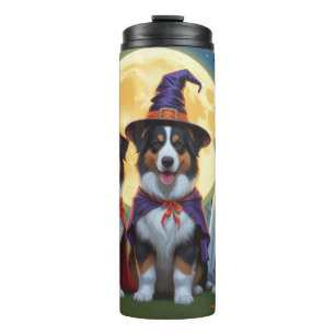 Termo Rough Collie Dogs Pumpkin Halloween Funny