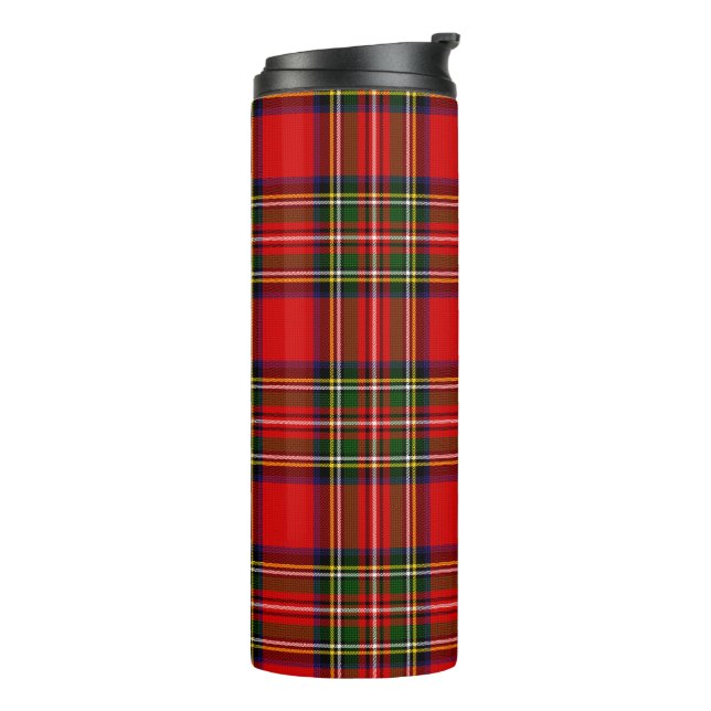 Termo Royal Stewart Clan Tartan Plaid (Rotado hacia la izquierda)