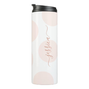 Termo Rubor Pink Polka Dot Simple Termal Personalizado T