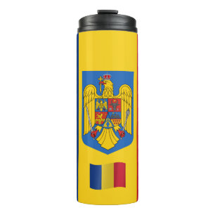 Termo Rumania Travel Mug, bandera patriótica rumana