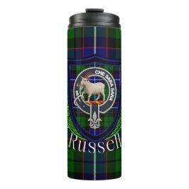 Termo Russell Scottish Clan Tartan & Crest