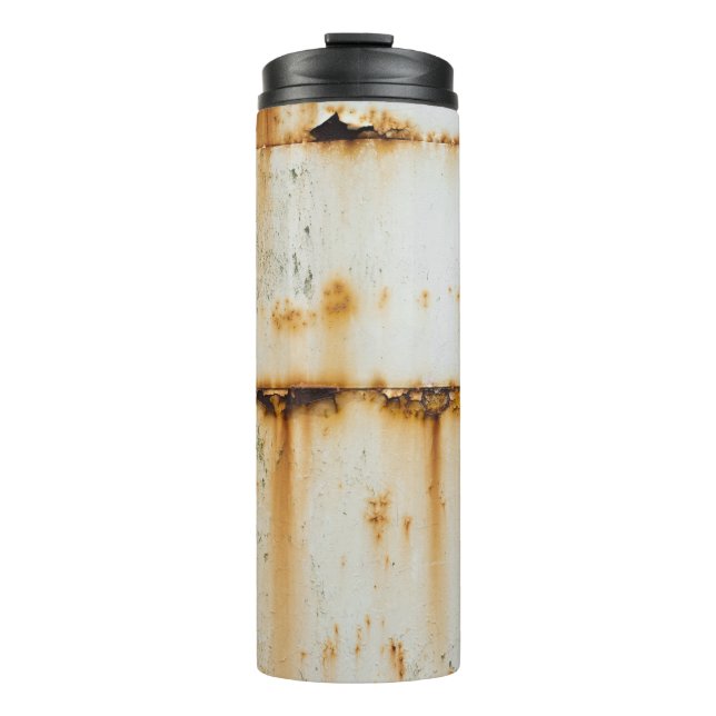 Termo Rusty White Metalizado: Superficie texturizada (Anverso)