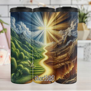 Termo Ruta a la cruz iluminada