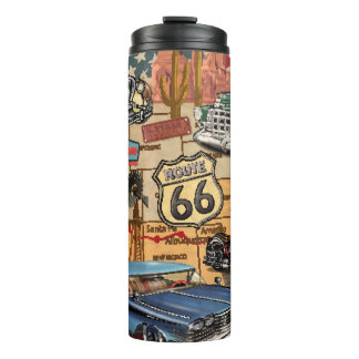 Termo Ruta de la Viñeta 66, poster nostálgico.