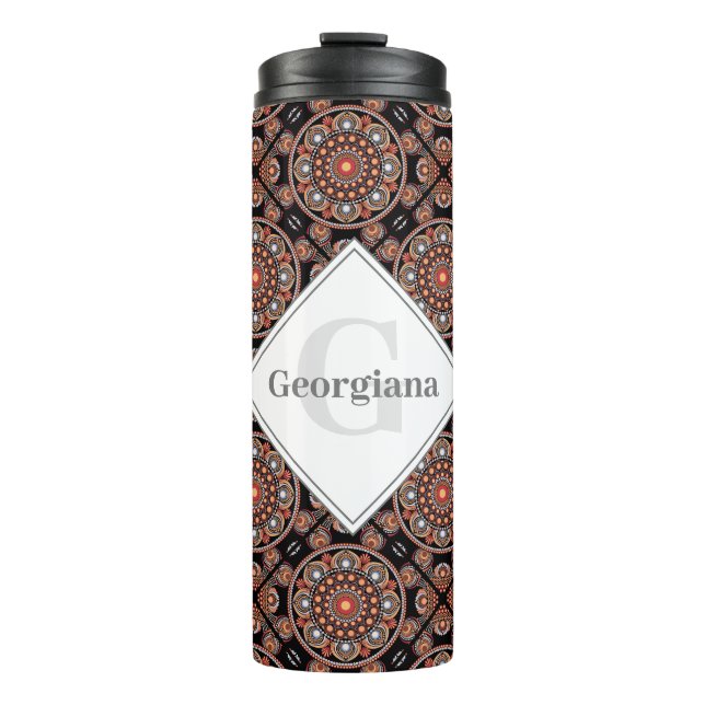 Termo Safari personalizado Sunset Bohemias Mandala Tiles (Anverso)