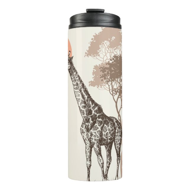 Termo Safari Sunset Giraffe Naturaleza (Anverso)