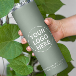 Termo Sage Green Logo l Profesional Marca comercial