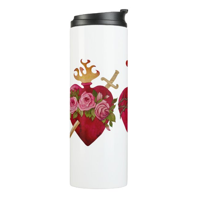 Termo Sagrada Familia Corazón Termal Tumbler (Rotado hacia la izquierda)