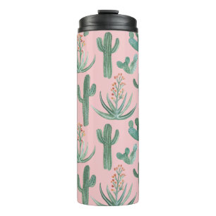Termo Saguaro Cacti Planta de alote en color rosa