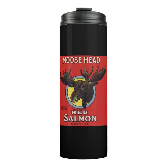 Termo Salmones rojos principales de los alces (Anverso)