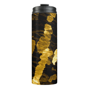 Termo salpicadura de tintes amarillos, patrón de acuarel