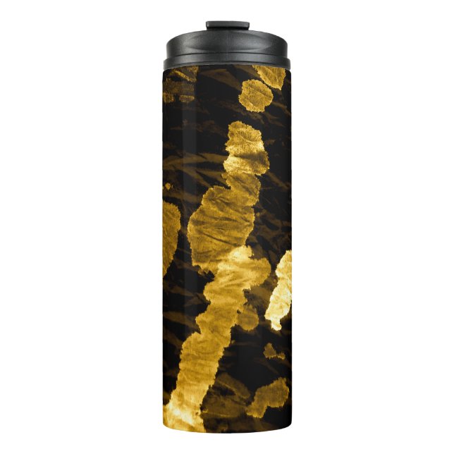 Termo salpicadura de tintes amarillos, patrón de acuarel (Anverso)