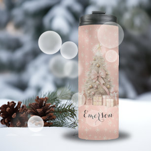 Termo Saludos de personalizados y árboles de navidad sua