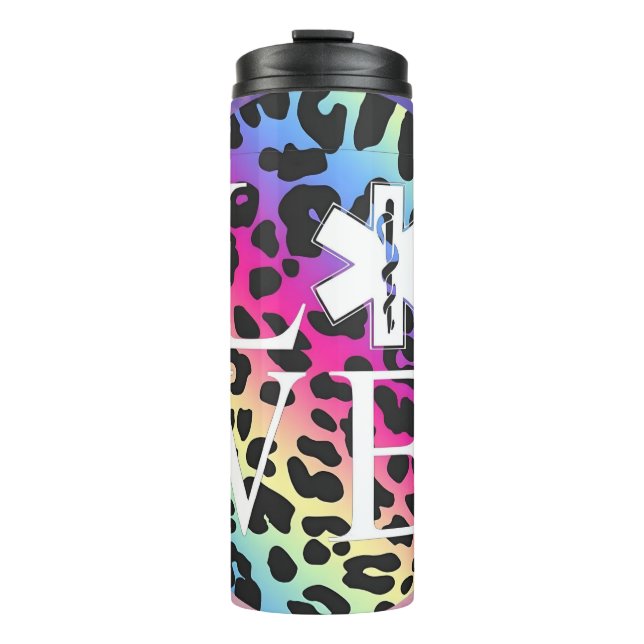Termo Salvavidas de Estampado de Leopardo (Anverso)