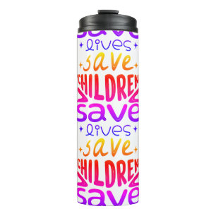 Termo Salven niños, salven vidas