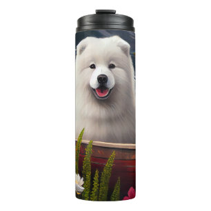 Termo Samoyed on a Paddle: Una aventura panorámica
