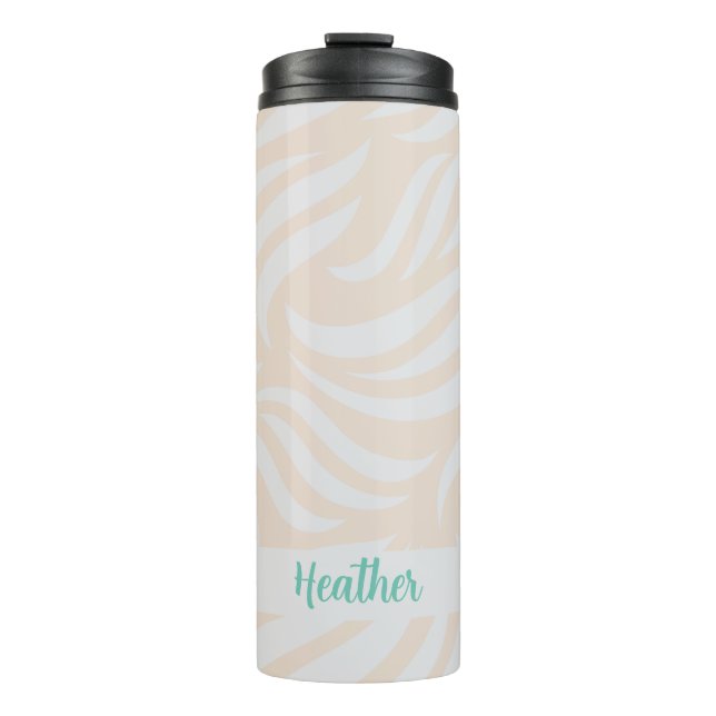 Termo Sand Modern Chic Simple Personalized Travel Mug (Anverso)