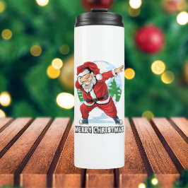 Termo Santa Claus Dabbing Dance Thermal Tumbler