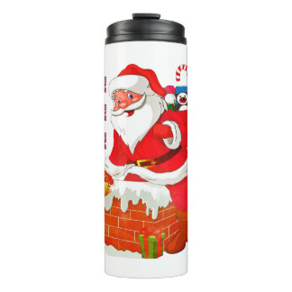 Termo SANTA CON NAVIDAD PRESENTE, HO! ¡Oh! ¡Oh!