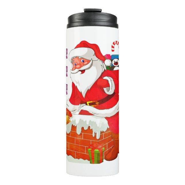 Termo SANTA CON NAVIDAD PRESENTE, HO! ¡Oh! ¡Oh! (Anverso)