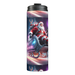 Termo Santa en el Espacio Una Odisea Navideña Futurist