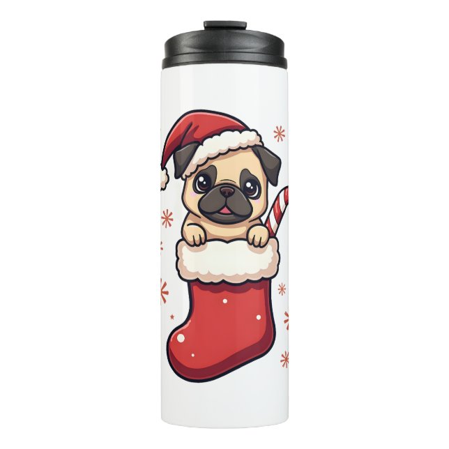 Termo Santa Pug Delight (Anverso)