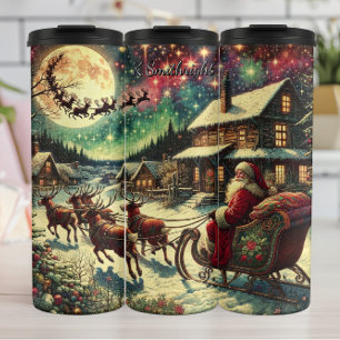 Termo Santa se desliza por los cielos navideños