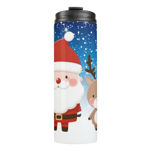 Termo Santa y reno Navidades (Anverso)
