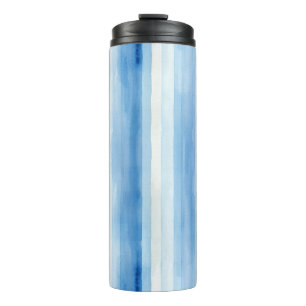 Termo Santorini Rayas Blancas y Azules