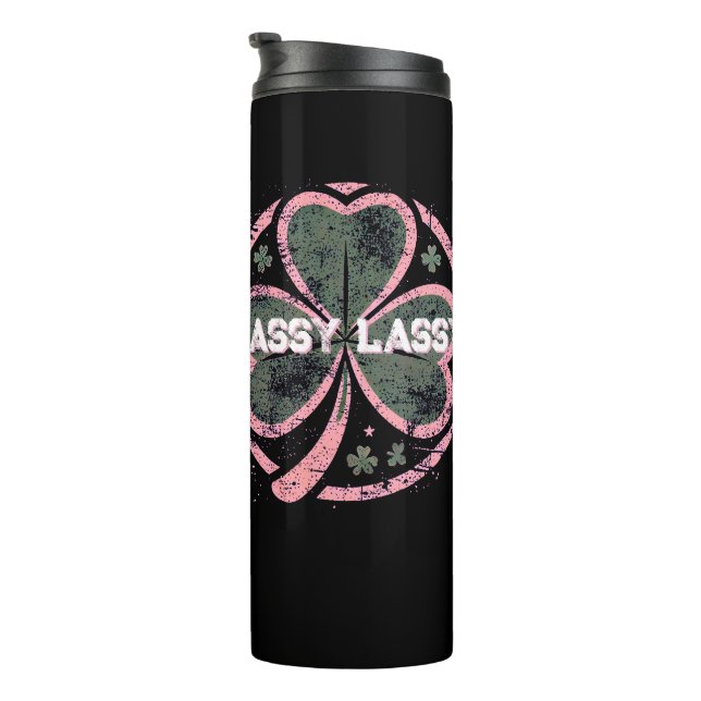 Termo Sassy Lassy Grunge Plover Clover T-Shirt (Rotado hacia la derecha)