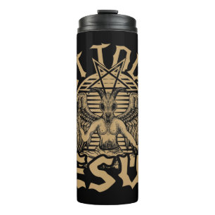 Termo Satanás de Baphomet Satan No Hoy Jesús Tank TopSi 