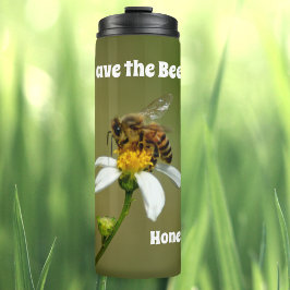 Termo Save the Bees Honeybee Personalizado