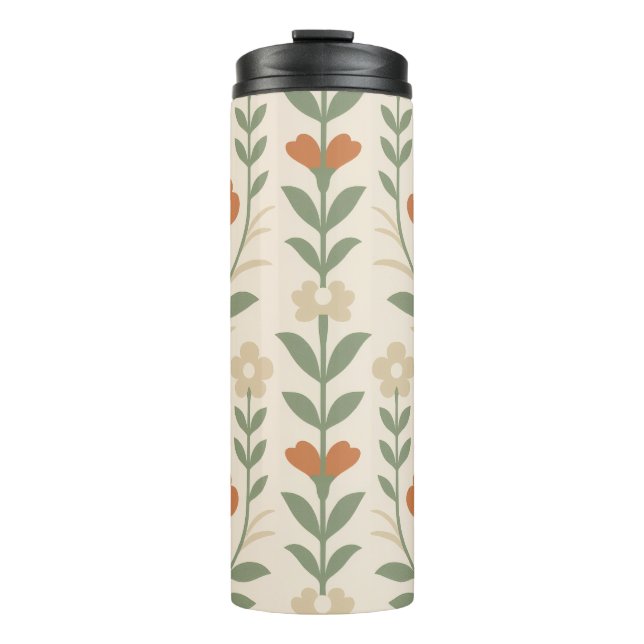 Termo Scandinavian Floral Thermal Tumbler (Anverso)
